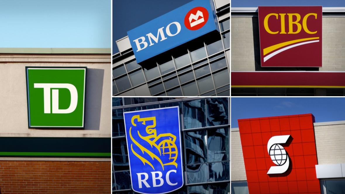 Illustration of Canadian currency and bank cards
